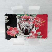Personalised Sudan Independence Day Tablecloth Coat Of Arms Mix Hisbicus - Wonder Print Shop