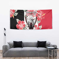 Personalised Sudan Independence Day Tapestry Coat Of Arms Mix Hisbicus - Wonder Print Shop