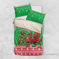 Wales Christmas Bedding Set Welsh Dragon Nadolig Llawen - Wonder Print Shop