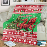 Wales Christmas Blanket Welsh Dragon Nadolig Llawen