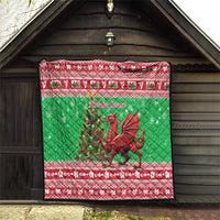 Wales Christmas Quilt Welsh Dragon Nadolig Llawen - Wonder Print Shop