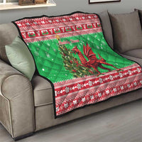 Wales Christmas Quilt Welsh Dragon Nadolig Llawen - Wonder Print Shop