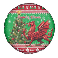 Wales Christmas Spare Tire Cover Welsh Dragon Nadolig Llawen - Wonder Print Shop
