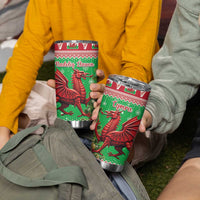 Wales Christmas Tumbler Cup Welsh Dragon Nadolig Llawen - Wonder Print Shop