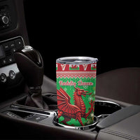 Wales Christmas Tumbler Cup Welsh Dragon Nadolig Llawen - Wonder Print Shop
