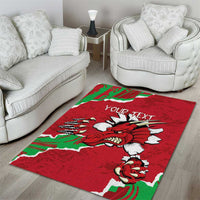 Personalised Wales Area Rug Welsh Dragon - Wonder Print Shop