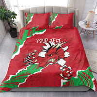 Personalised Wales Bedding Set Welsh Dragon - Wonder Print Shop