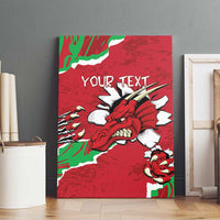 Personalised Wales Canvas Wall Art Welsh Dragon - Wonder Print Shop