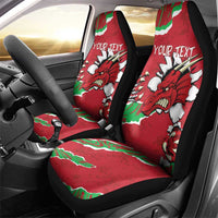 Personalised Wales Car Seat Cover Welsh Dragon - Wonder Print Shop