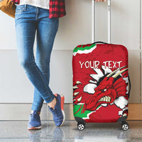 Personalised Wales Luggage Cover Welsh Dragon - Wonder Print Shop