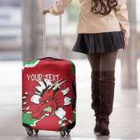 Personalised Wales Luggage Cover Welsh Dragon - Wonder Print Shop