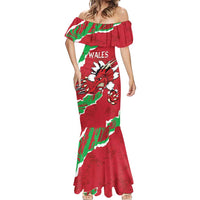 Personalised Wales Mermaid Dress Welsh Dragon - Wonder Print Shop