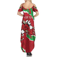 Personalised Wales Summer Maxi Dress Welsh Dragon - Wonder Print Shop