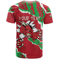 Personalised Wales T Shirt Welsh Dragon - Wonder Print Shop
