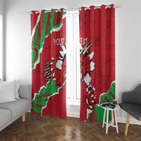 Personalised Wales Window Curtain Welsh Dragon - Wonder Print Shop