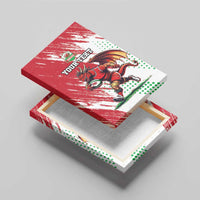 Wales Rugby Custom Canvas Wall Art Welsh Dragon Mascot - Wonder Print Shop