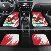 Wales Rugby Custom Car Mats Welsh Dragon Mascot - Wonder Print Shop