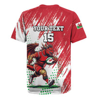 Wales Rugby Custom Rugby Jersey Welsh Dragon Mascot - Wonder Print Shop