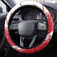Wales Rugby Steering Wheel Cover Welsh Dragon Mascot - Wonder Print Shop