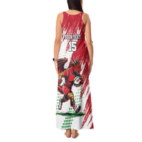 Wales Rugby Custom Tank Maxi Dress Welsh Dragon Mascot - Wonder Print Shop