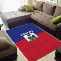Custom Haiti Football Area Rug Les Grenadiers 2026 Back to the World Cup - Wonder Print Shop