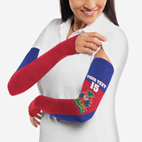 Custom Haiti Football Arm Sleeves Les Grenadiers 2026 Back to the World Cup - Wonder Print Shop
