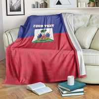Custom Haiti Football Blanket Les Grenadiers 2026 Back to the World Cup - Wonder Print Shop