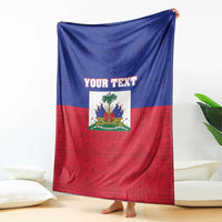 Custom Haiti Football Blanket Les Grenadiers 2026 Back to the World Cup - Wonder Print Shop