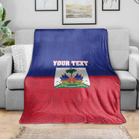 Custom Haiti Football Blanket Les Grenadiers 2026 Back to the World Cup - Wonder Print Shop