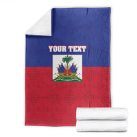Custom Haiti Football Blanket Les Grenadiers 2026 Back to the World Cup - Wonder Print Shop