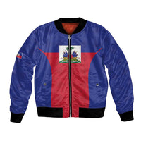 Custom Haiti Football Bomber Jacket Les Grenadiers 2026 Back to the World Cup - Wonder Print Shop