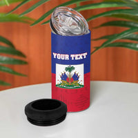 Custom Haiti Football 4 in 1 Can Cooler Tumbler Les Grenadiers 2026 Back to the World Cup - Wonder Print Shop
