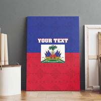 Custom Haiti Football Canvas Wall Art Les Grenadiers 2026 Back to the World Cup - Wonder Print Shop