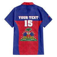 Custom Haiti Football Family Matching Off Shoulder Maxi Dress and Hawaiian Shirt Les Grenadiers 2026 Back to the World Cup - Wonder Print Shop