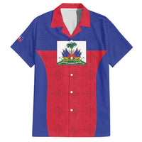 Custom Haiti Football Family Matching Off Shoulder Short Dress and Hawaiian Shirt Les Grenadiers 2026 Back to the World Cup - Wonder Print Shop