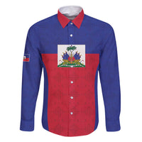 Custom Haiti Football Family Matching Off Shoulder Short Dress and Hawaiian Shirt Les Grenadiers 2026 Back to the World Cup - Wonder Print Shop