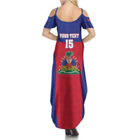 Custom Haiti Football Family Matching Summer Maxi Dress and Hawaiian Shirt Les Grenadiers 2026 Back to the World Cup - Wonder Print Shop