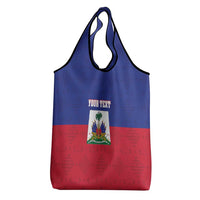 Custom Haiti Football Grocery Bag Les Grenadiers 2026 Back to the World Cup - Wonder Print Shop