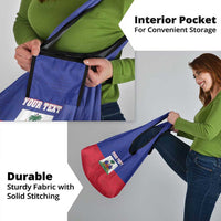 Custom Haiti Football Grocery Bag Les Grenadiers 2026 Back to the World Cup - Wonder Print Shop
