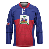 Custom Haiti Football Hockey Jersey Les Grenadiers 2026 Back to the World Cup - Wonder Print Shop
