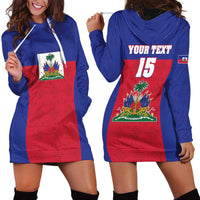 Custom Haiti Football Hoodie Dress Les Grenadiers 2026 Back to the World Cup - Wonder Print Shop