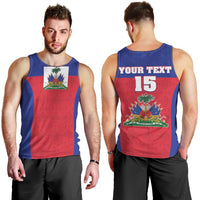 Custom Haiti Football Men Tank Top Les Grenadiers 2026 Back to the World Cup - Wonder Print Shop