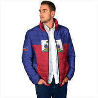 Custom Haiti Football Padded Jacket Les Grenadiers 2026 Back to the World Cup - Wonder Print Shop