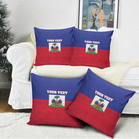 Custom Haiti Football Pillow Cover Les Grenadiers 2026 Back to the World Cup - Wonder Print Shop