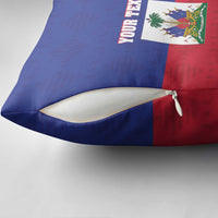 Custom Haiti Football Pillow Cover Les Grenadiers 2026 Back to the World Cup - Wonder Print Shop