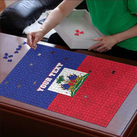 Custom Haiti Football Puzzle Les Grenadiers 2026 Back to the World Cup - Wonder Print Shop