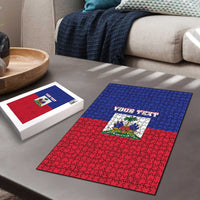 Custom Haiti Football Puzzle Les Grenadiers 2026 Back to the World Cup - Wonder Print Shop