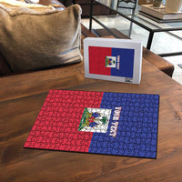 Custom Haiti Football Puzzle Les Grenadiers 2026 Back to the World Cup - Wonder Print Shop
