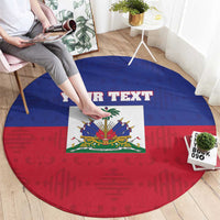 Custom Haiti Football Round Carpet Les Grenadiers 2026 Back to the World Cup - Wonder Print Shop