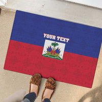 Custom Haiti Football Rubber Doormat Les Grenadiers 2026 Back to the World Cup - Wonder Print Shop